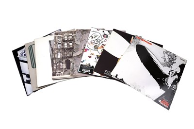 Lot 457 - Eight Led Zeppelin and associated vinyl records