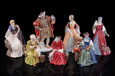 Lot 238 - A collection of Royal Doulton: Henry VIII and his six wives