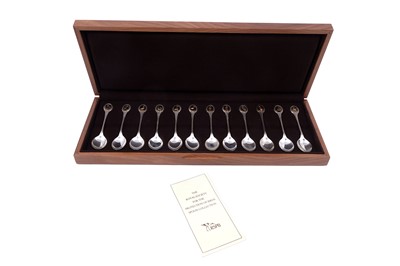 Lot 204 - An Elizabeth II silver teaspoon collection celebrating The Royal Society For the Protection of Birds