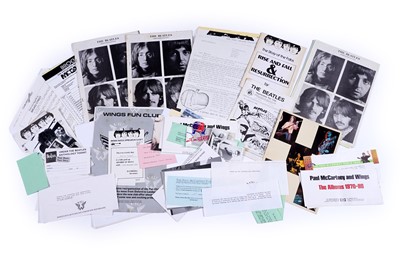 Lot 450 - A selection of promotional material relating to Paul McCartney and The Beatles