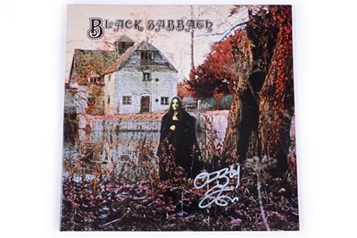 Lot An Ozzy Osbourne signed Black Sabbath vinyl album
