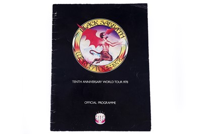 Lot 431 - A signed Black Sabbath World Tour Programme from 1978