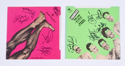 Lot 479 - Two signed Squeeze vinyl records — "Bang Bang" and "Take Me I'm Yours"