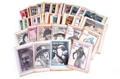 Lot 438 - A collection of Rolling Stone magazines