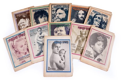Lot 441 - A collection of Rolling Stone magazines, to include issues 80 to 90.