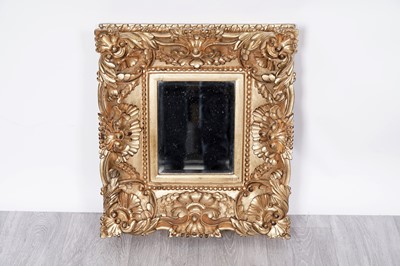 Lot 121 - A Venetian-style gold-painted wall mirror