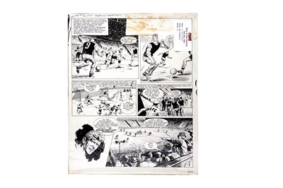 Lot 228 - Original artwork strip for Tiger's 'Roy Of The Rovers'