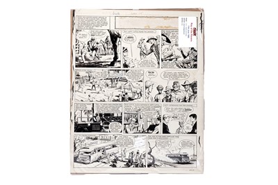Lot 230 - Original artwork strip for Tiger's 'Roy Of The Rovers'