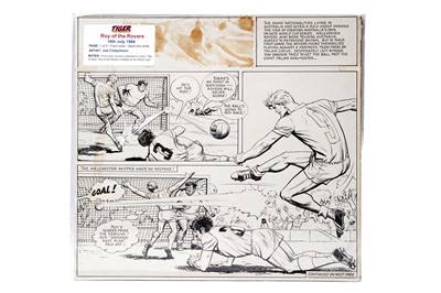 Lot 231 - Original artwork strip for Tiger's 'Roy Of The Rovers'