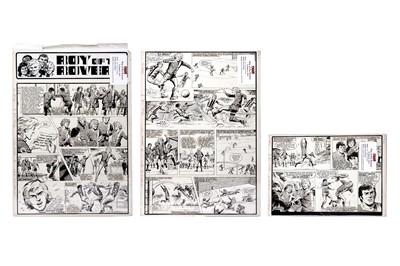 Lot 233 - Three original artwork strips for Tiger's 'Roy Of The Rovers'