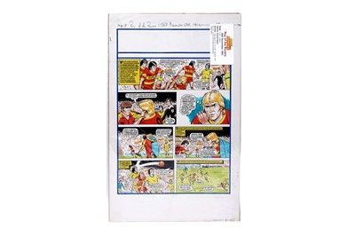 Lot 245 - Original artwork strip for Roy Of The Rovers