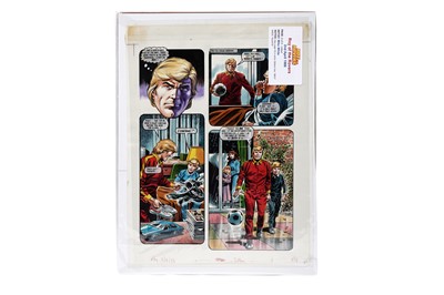 Lot 248 - Original artwork strip for Roy Of The Rovers