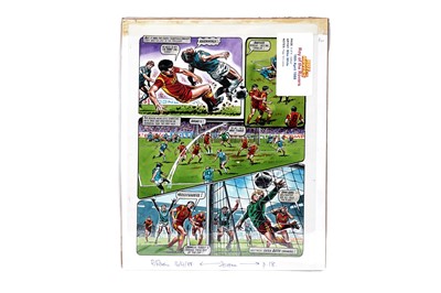 Lot 249 - Original artwork strip for Roy Of The Rovers
