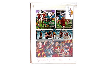 Lot 251 - Original artwork strip for Roy Of The Rovers