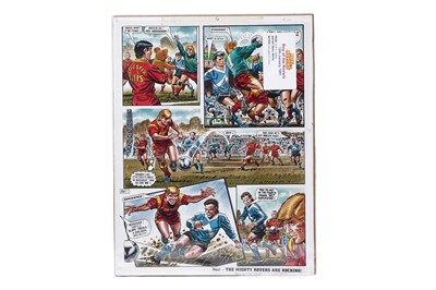 Lot 254 - Original artwork strip for Roy Of The Rovers