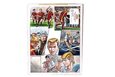 Lot 257 - Original artwork strip for Roy Of The Rovers