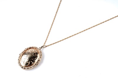 Lot 1 - A Victorian Revival 9ct gold locket