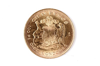 Lot 166 - Chile, 100 Pesos gold coin 1959
