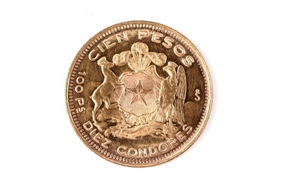 Lot 167 - Chile, 100 Pesos gold coin 1959
