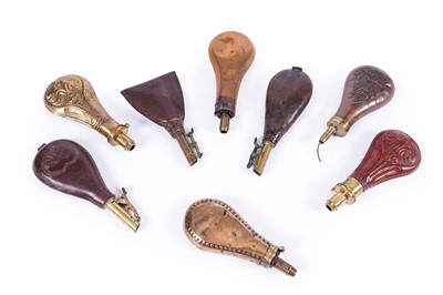Lot 351 - A collection of powder flasks