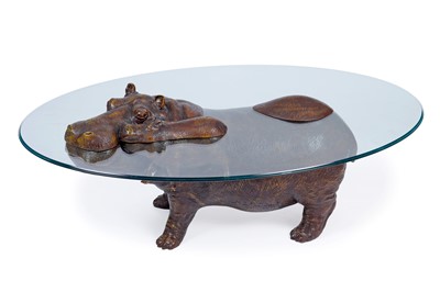 Lot 57 - Mark Stoddart (b.1960): ‘Hippo Childhood’ coffee table