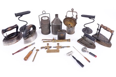 Lot 353 - A collection of irons