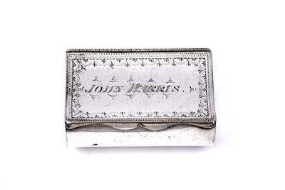 Lot 183 - A 19th Century snuff box bearing the name 'John Harris'