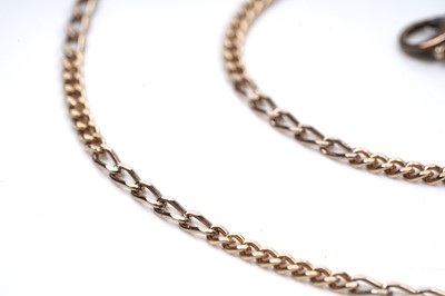 Lot 52 - A gold figaro style necklace