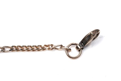 Lot 52 - A gold figaro style necklace