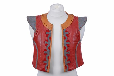 Lot 397 - A multicolour leather waistcoat designed by Maria Bjornson