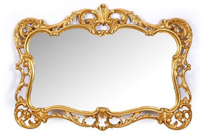 Lot 125 - A 19th Century style gold-painted wall mirror