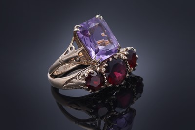 Lot 59 - 1960s and 1970s Victorian Revival rings