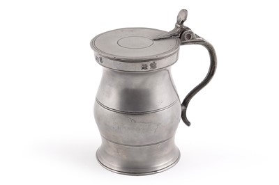 Lot 301 - A mid-19th Century Scottish pewter tankard