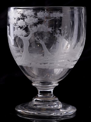 Lot 430 - A pair of early 19th Century hunting goblets