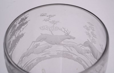 Lot 430 - A pair of early 19th Century hunting goblets