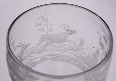 Lot 430 - A pair of early 19th Century hunting goblets