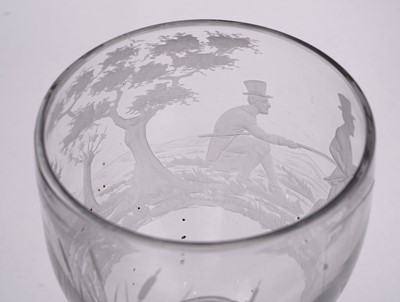 Lot 430 - A pair of early 19th Century hunting goblets