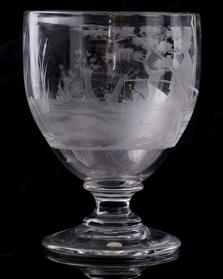 Lot 430 - A pair of early 19th Century hunting goblets