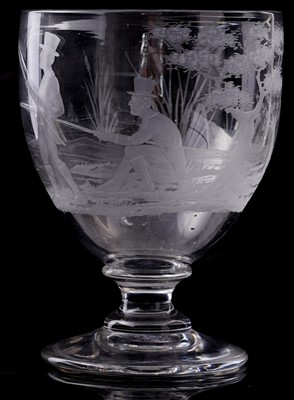 Lot 430 - A pair of early 19th Century hunting goblets