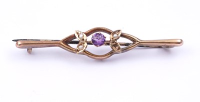 Lot 99 - Edwardian and later brooches; and a ring