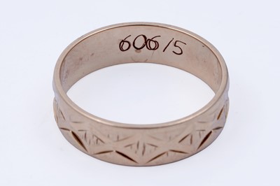 Lot 43 - Two 9ct gold wedding bands