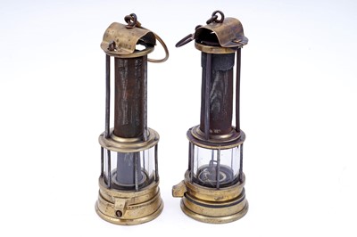 Lot 163 - Two Joseph Cooke ‘Clanny No.2’ type lamps