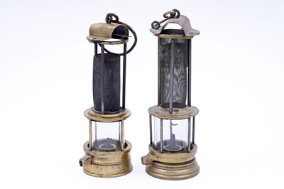 Lot 221 - Two ‘Clanny’ type miners’ lamps