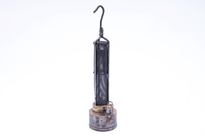 Lot 220 - A ‘Davy 9’ type miner's lamp