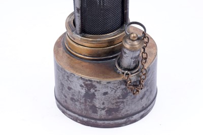 Lot 220 - A ‘Davy 9’ type miner's lamp