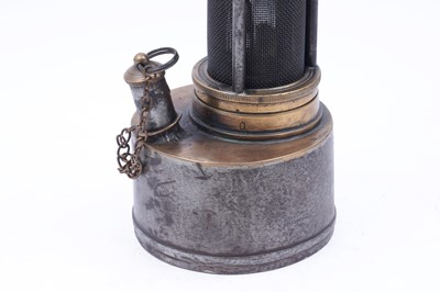 Lot 220 - A ‘Davy 9’ type miner's lamp