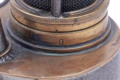 Lot 220 - A ‘Davy 9’ type miner's lamp