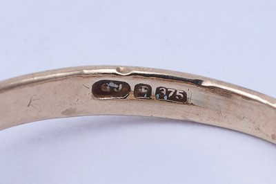 Lot 45 - Three gemstone rings, including a morganite and goshenite three stone ring