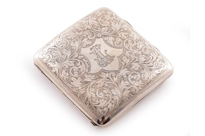 Lot 185 - A Victorian silver cigarette case