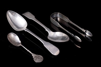 Lot 205 - Georgian and later silver flatware